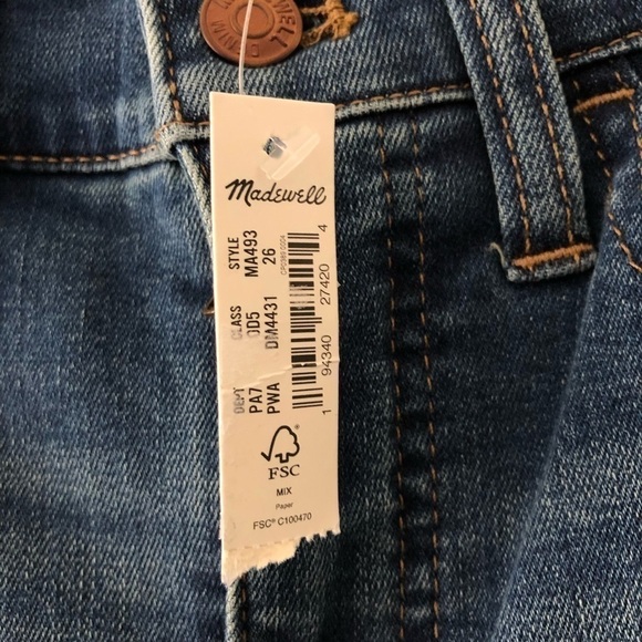 Madewell Blue High-Rise Roadtripper Skinny Jeans 26 - Picture 6 of 12